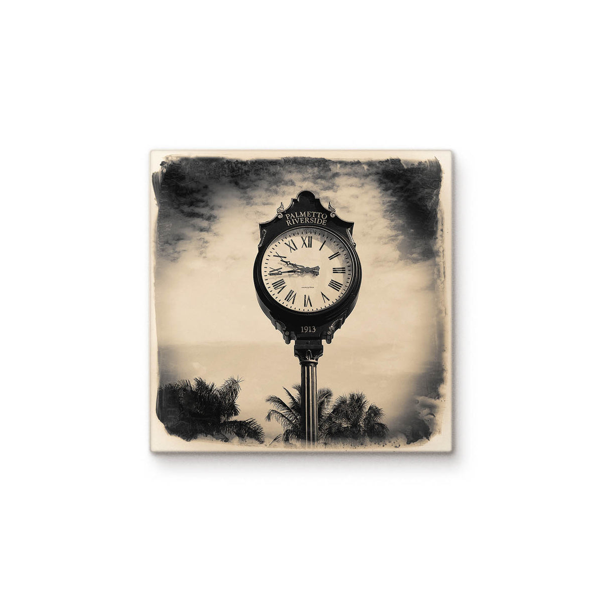 Palmetto Riverside Clock Cityscape Tiles