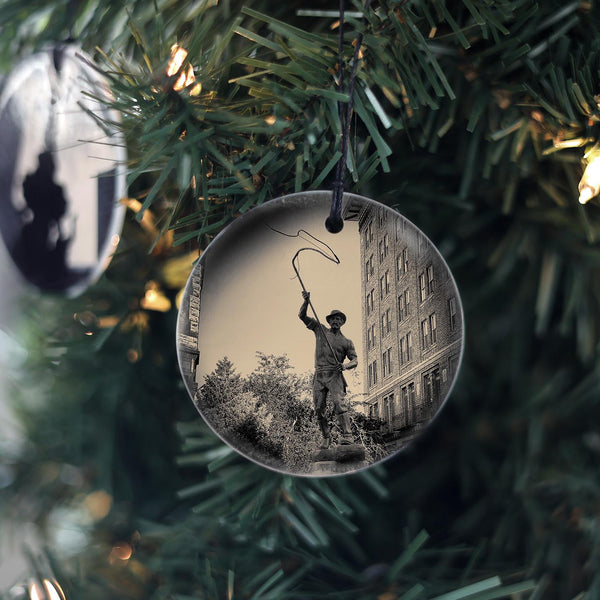 Statue of a Bullwhacker at Last Chance Gulch