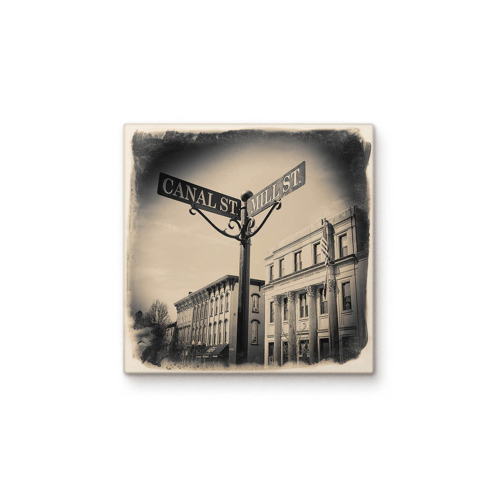 Canal St. and Mill St. Sign