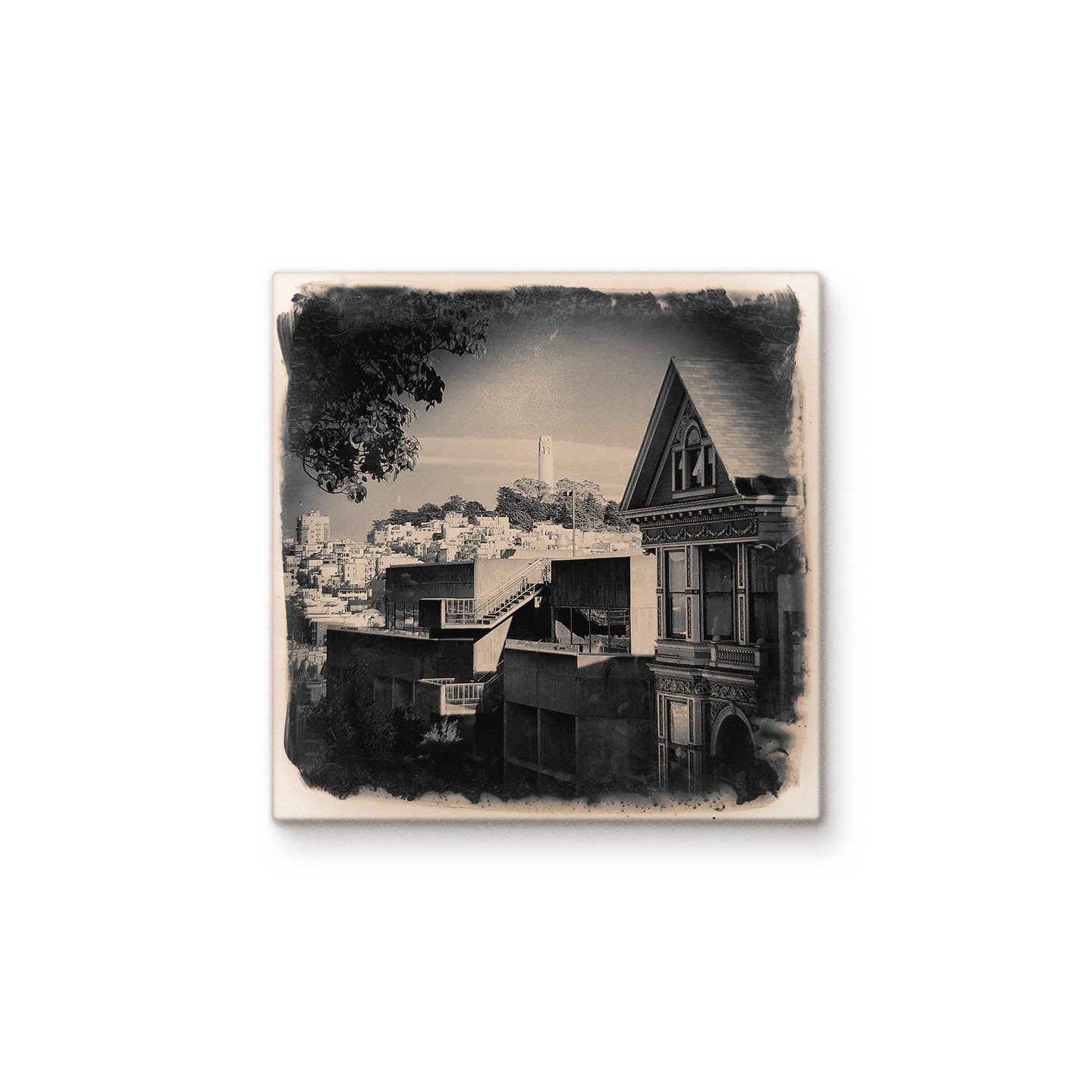 Ornate House with Coit Tower