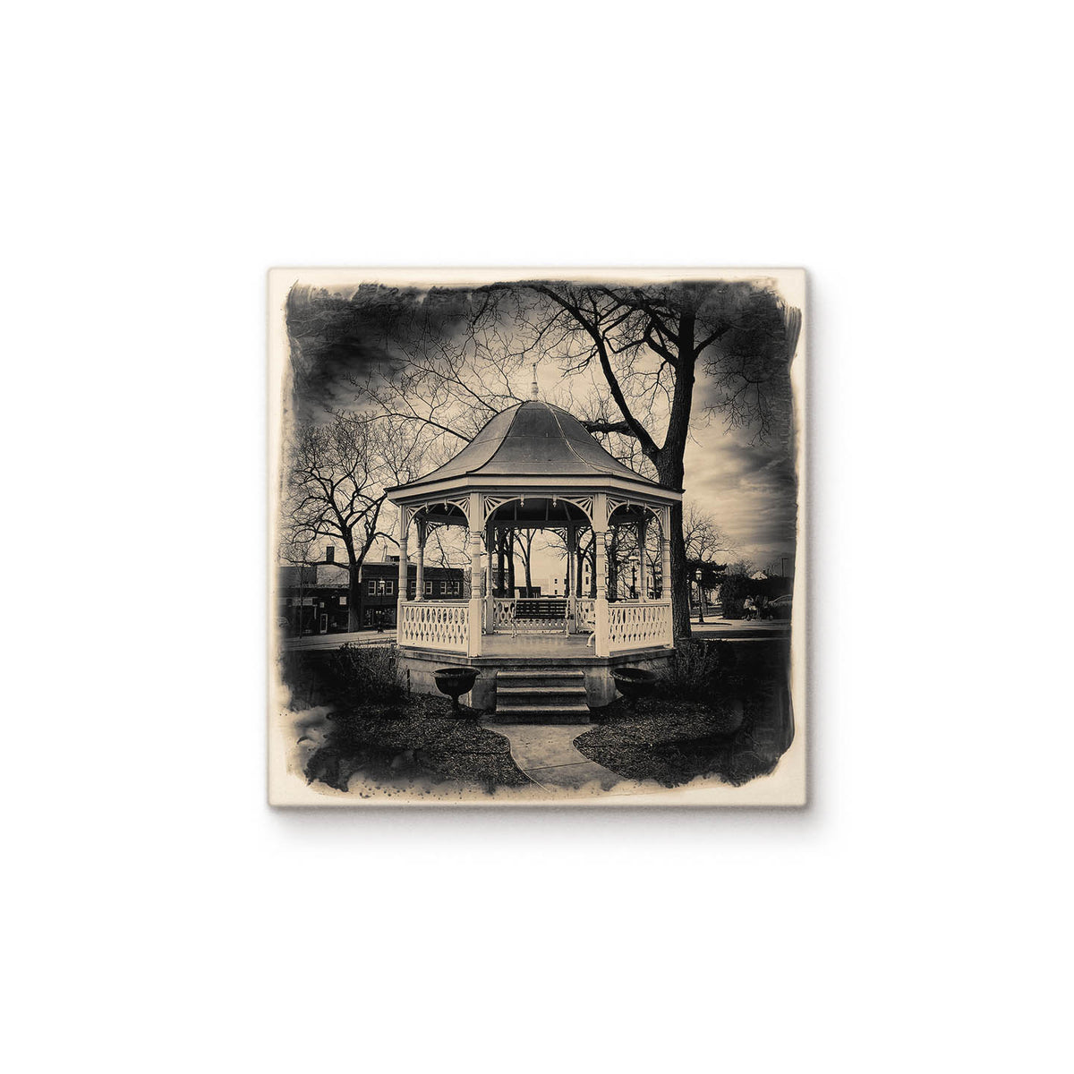 Pennsylvania Park Gazebo Cityscape Tiles