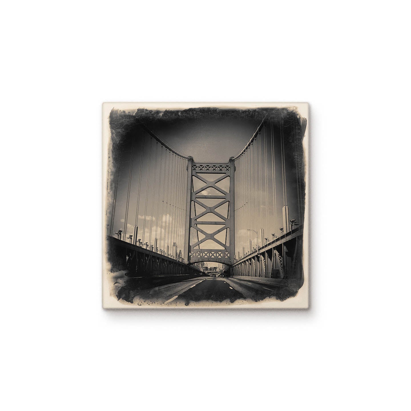 The Benjamin Franklin Bridge Detail