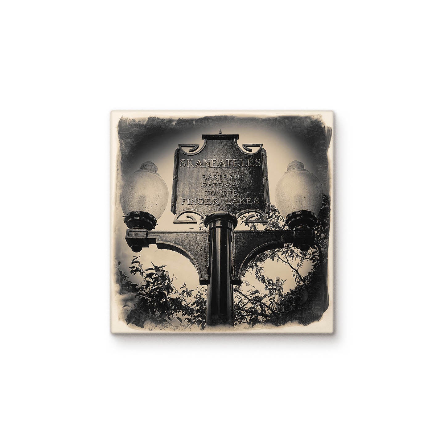 Skaneateles Light Post Sign