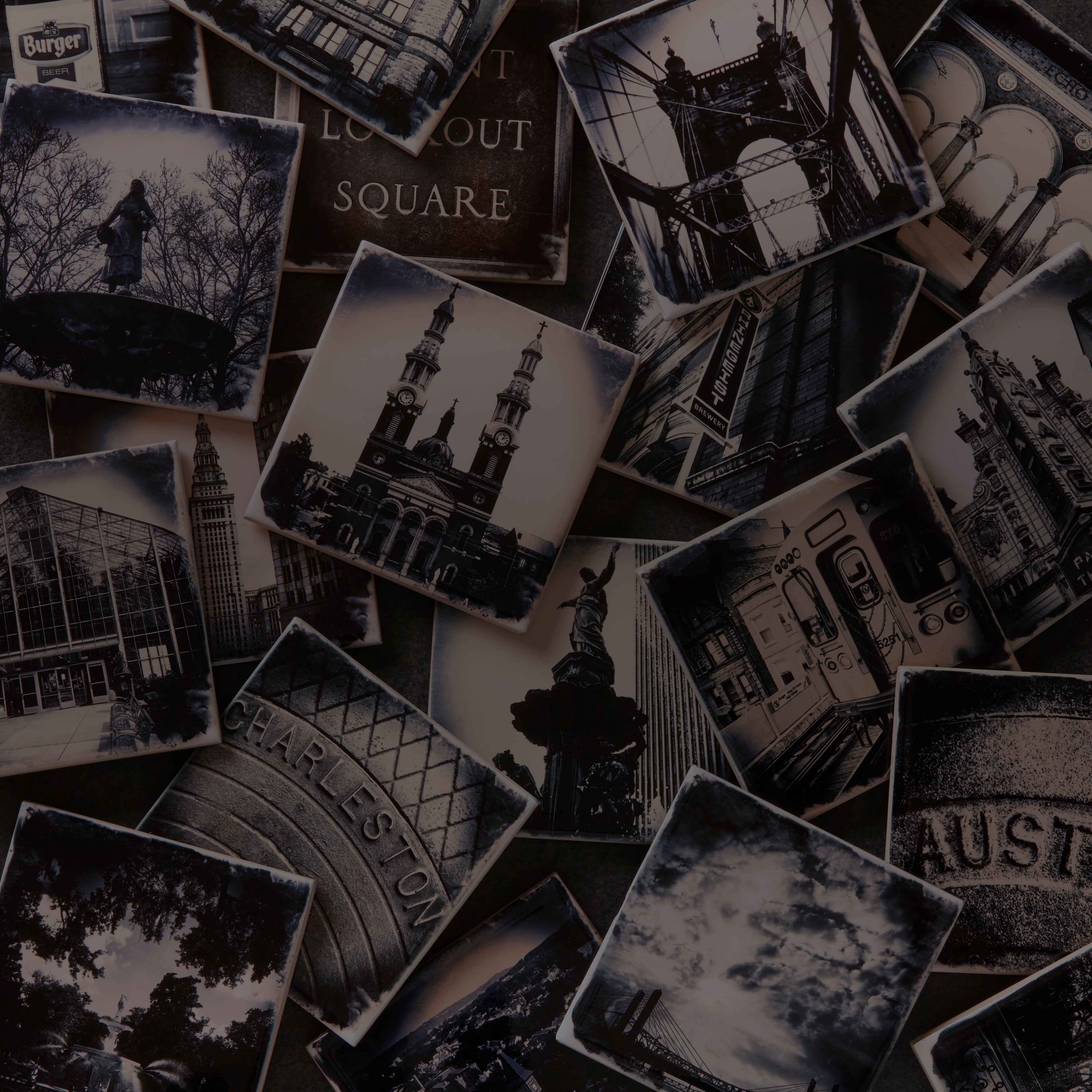 travel photo coasters