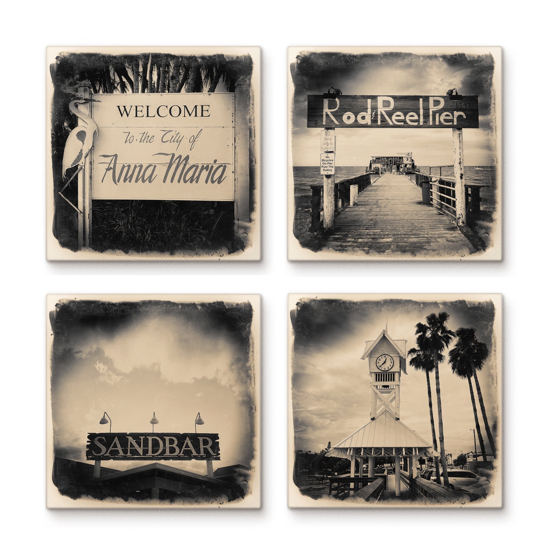 Anna Maria Island Tile/Coaster Collection