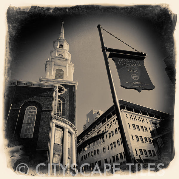 Boston Commons + Park Street Church