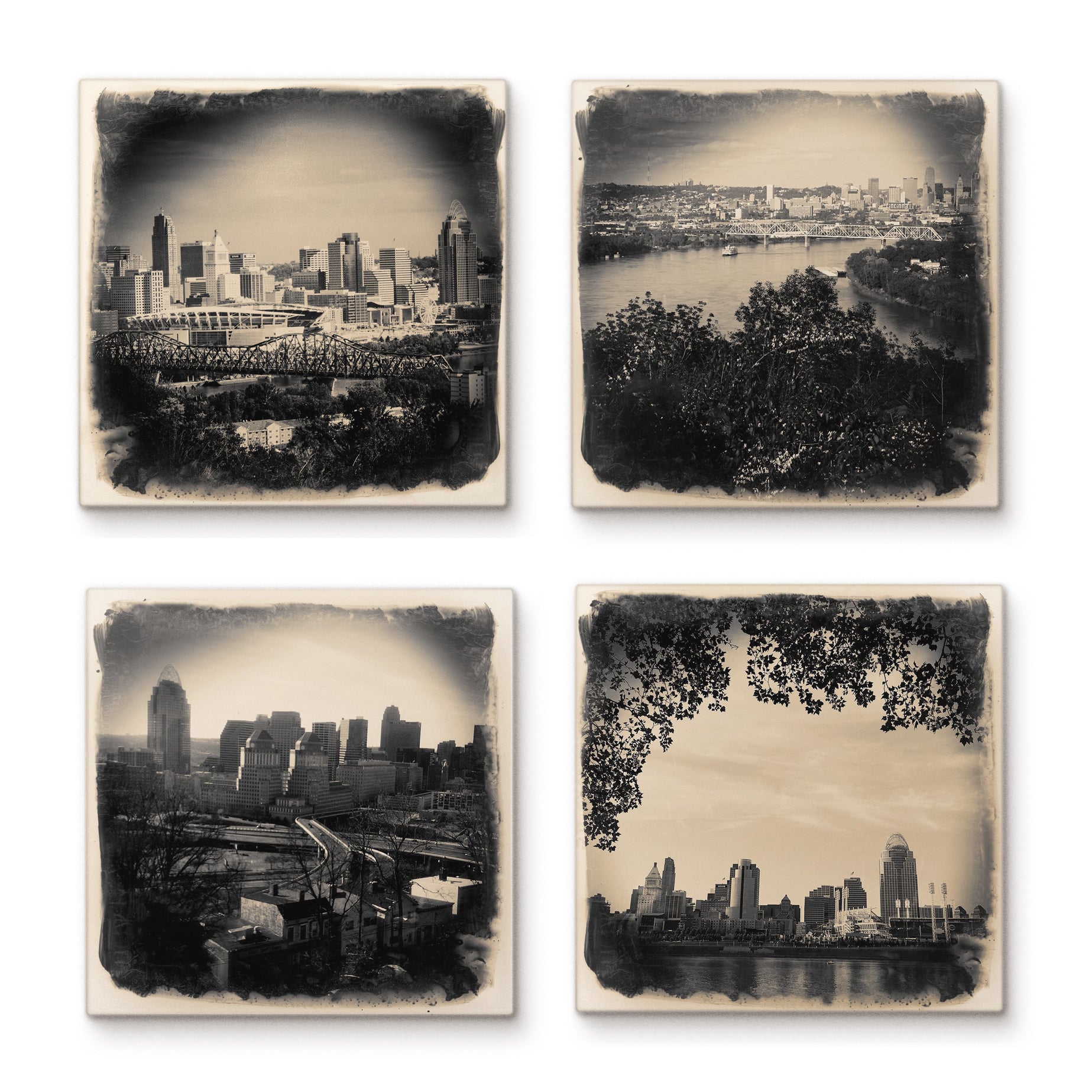 Cincinnati Skyline Tile/Coaster Collection