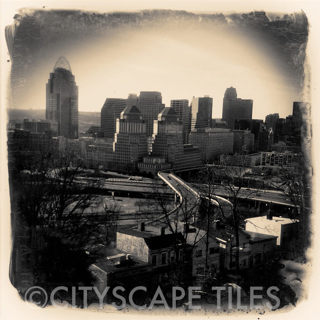 Cincinnati Skyline from Mt Adams