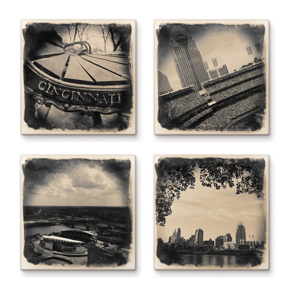Cincinnati Stadium Tile/Coaster Collection