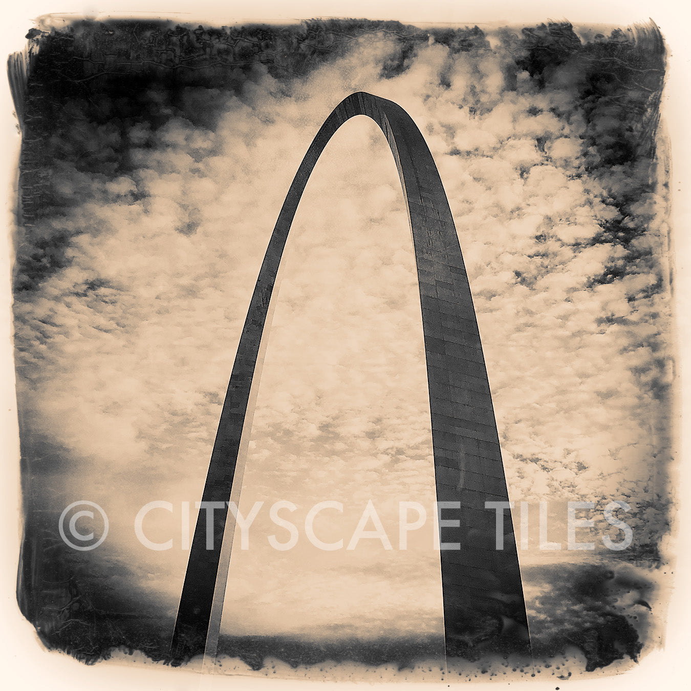 St Louis Arch Clouds