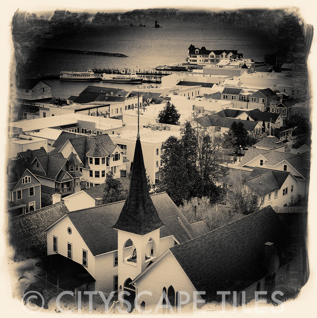 Mackinac Island Aerial